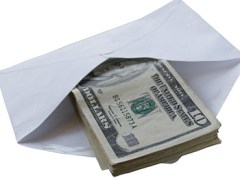 Envelope full of cash Envelope full of cash